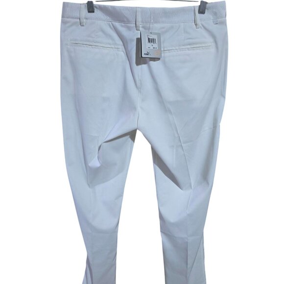 Puma Off White Solid Tech Pants Dry Cell - Picture 2 of 4
